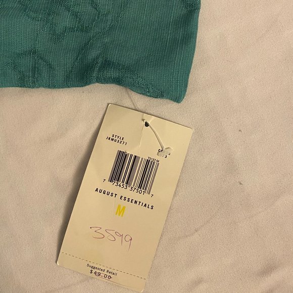 J.H. Collectibles Long Sleeve Green Blouse M NWT - Picture 4 of 9